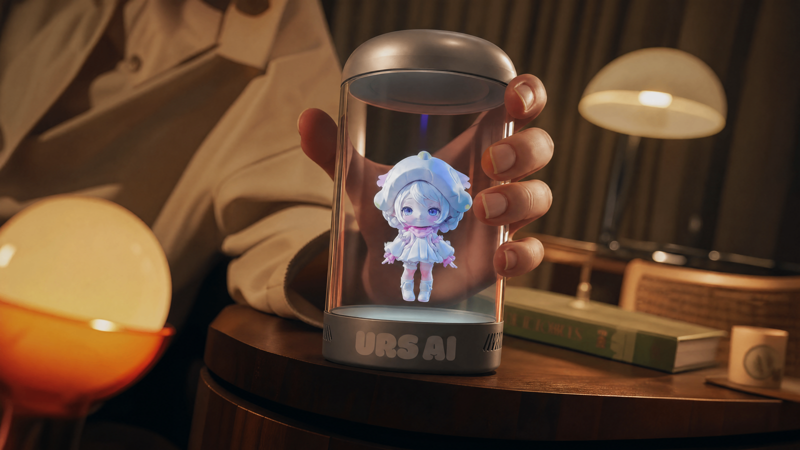 Nova holographic AI companion device